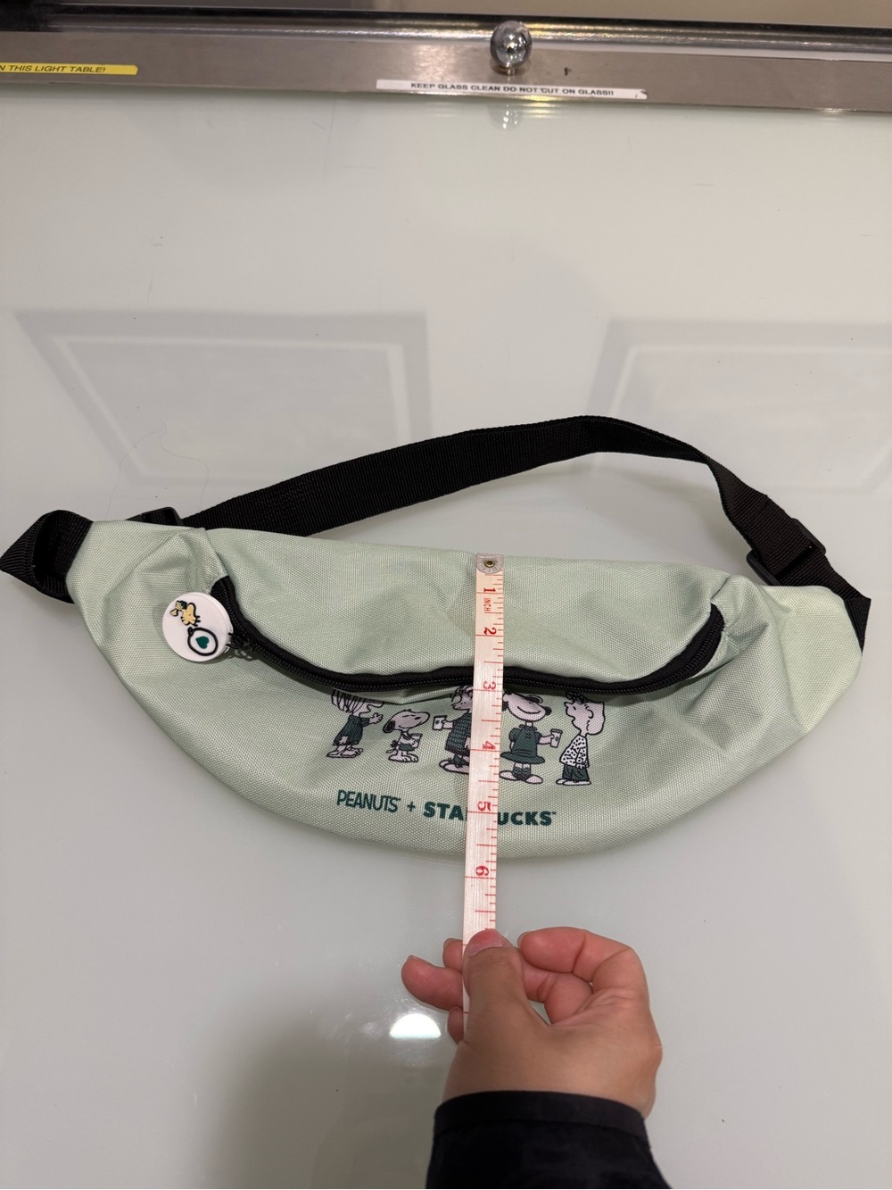 Starbucks x Peanuts Snoopy Green Belt Bag Fanny Pack Crossbody Waist Bag - Picture 5 of 5